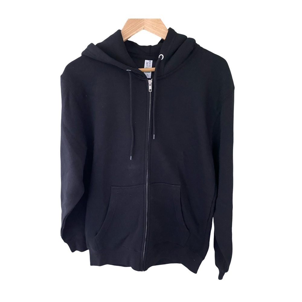 Bad Ass Coffee Virginia Beach Black Graphic Hoodie Sweatshirt NWOT Size M - Picture 1 of 6